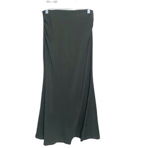 OGL Skirt Womens Small Maxi Mermaid Ruched Stretch Pull On Eco Comfy Green Boho
